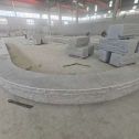 湖南 芝麻白异形坐凳，自然面光面弧形加工