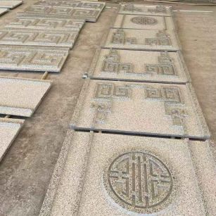 湖南 白麻花岗岩外墙立面雕刻板