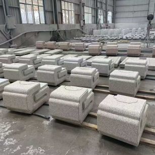 湖南 白麻花岗岩异形加工-石凳，坐凳