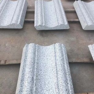 湖南 白麻花岗岩光面别墅线条