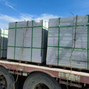 湖南 芝麻白花岗岩地铺石装车日常