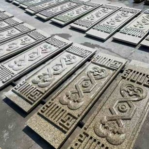 湖南 黄金麻花岗岩外墙雕刻板