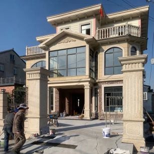 湖南 黄金麻花岗岩荔枝面别墅外墙干挂私家专属