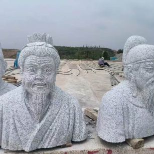 湖南 白麻花岗岩石材人物立体雕刻