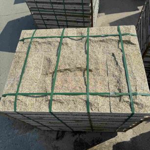 湖南 黄金麻花岗岩石材自然面蘑菇石成品