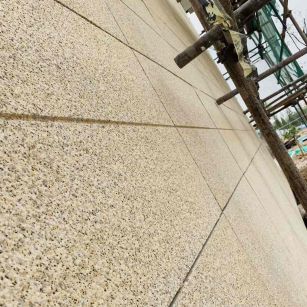 湖南 黄金麻花岗岩荔枝面外墙干挂石材效果示例