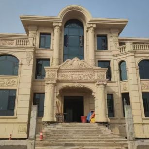 湖南 黄金麻花岗岩别墅外墙干挂