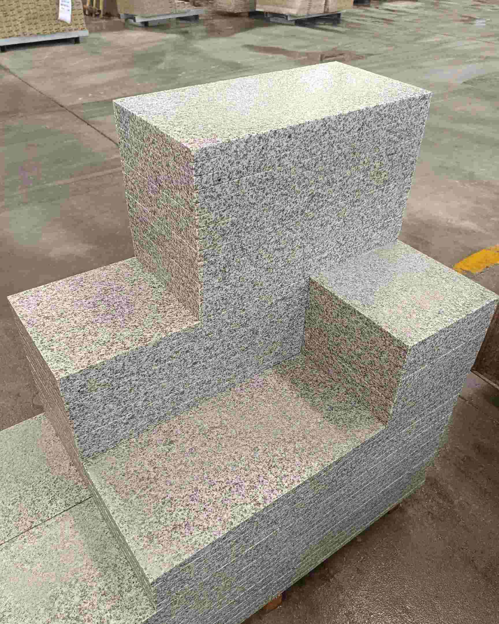 湖南 白麻花岗岩荔枝面地铺石