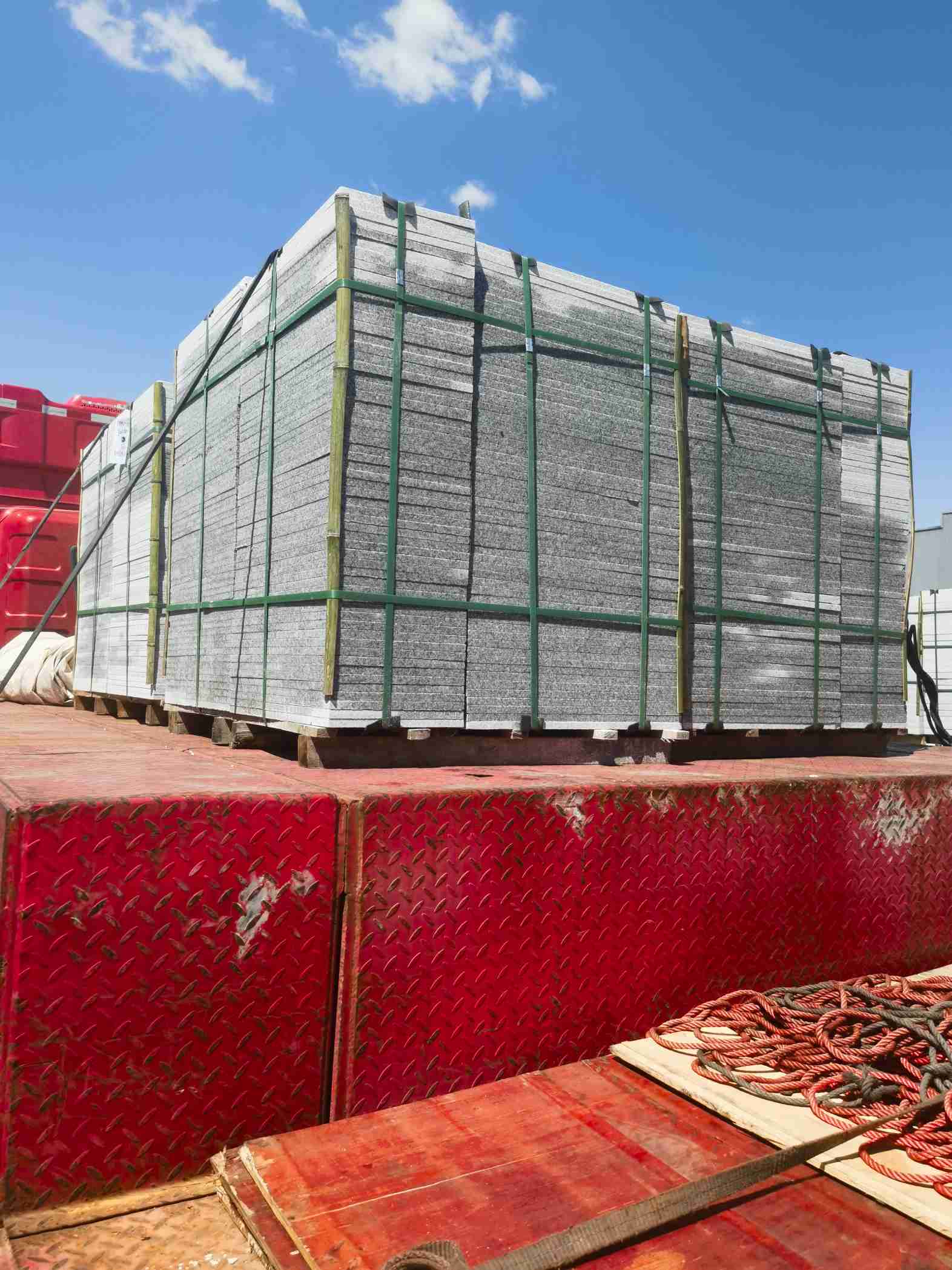 湖南 芝麻白火烧规格板地铺石300*600/600*600