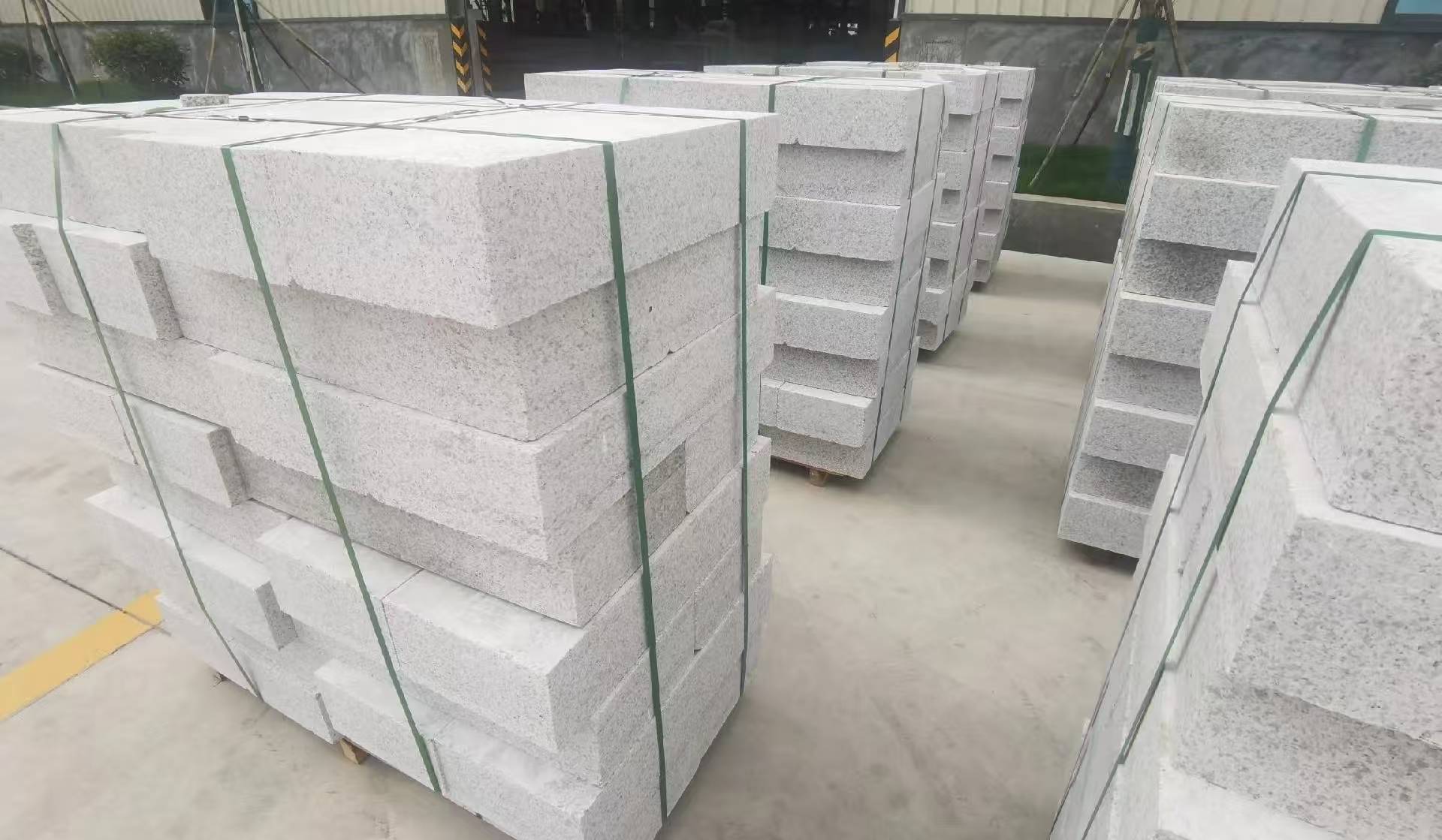 湖南 白麻花岗岩路沿石，立缘石，平缘石，路牙石，道牙石，马路牙子等