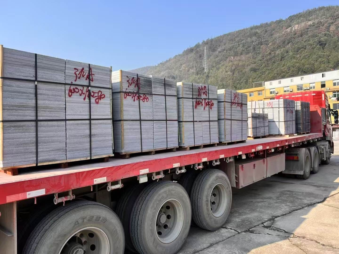 湖南 芝麻灰地铺石出货日常