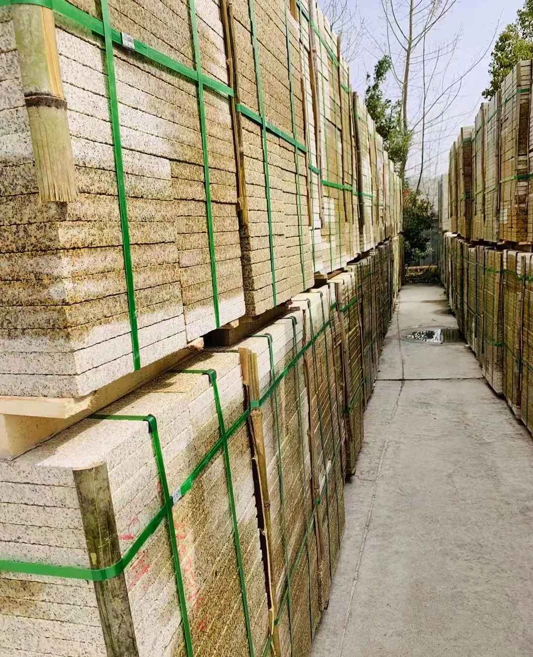 湖南 黄金麻花岗岩荔枝面地铺石