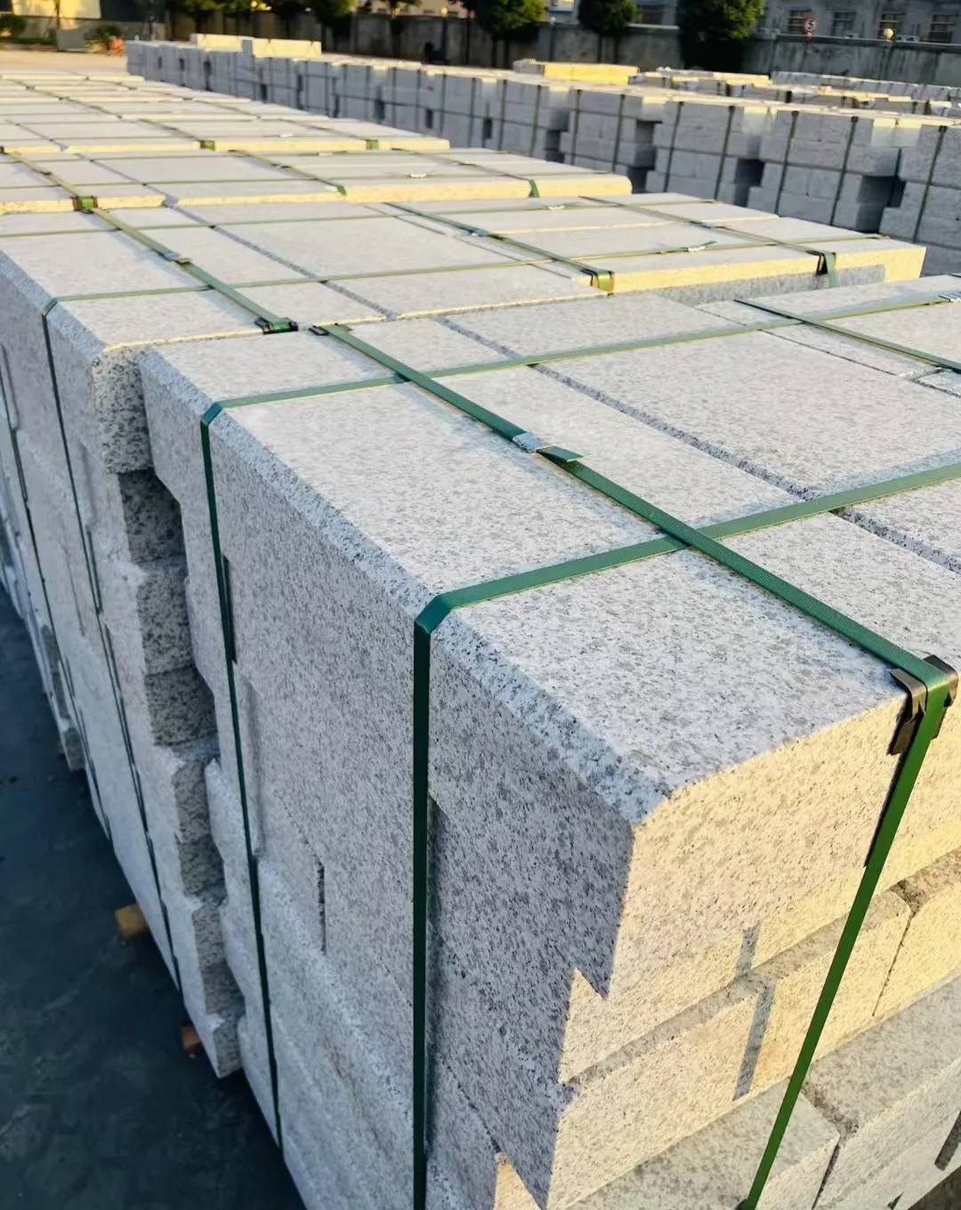 湖南 白麻花岗岩路沿石，马路牙子，路缘石，平石，立缘石等