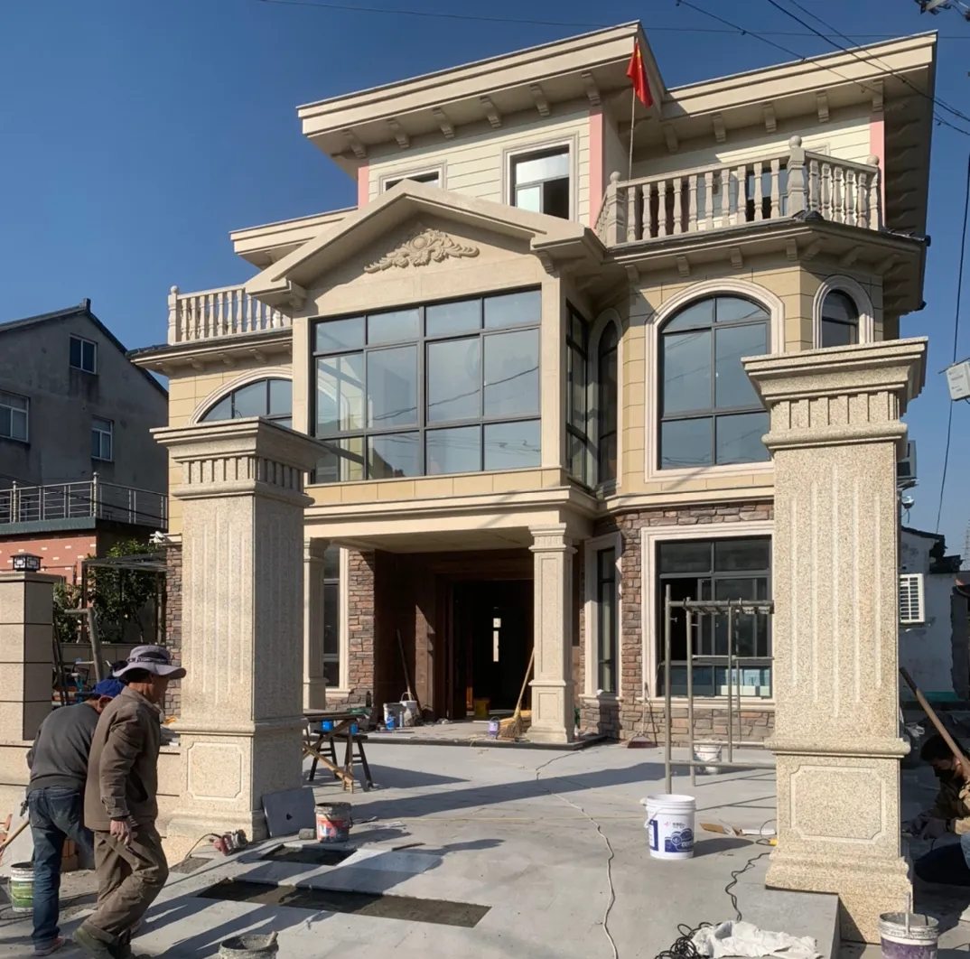 湖南 黄金麻花岗岩荔枝面别墅外墙干挂私家专属